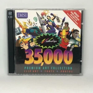 35,000 Premium Art Collection Clip Art Masterclips (PC Windows, 1996)CD-ROM 2xCD - Picture 1 of 5