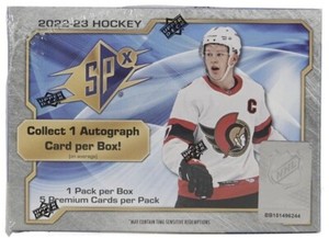 2022-23 Upper Deck SPX Hockey factory Sealed Hobby Box
