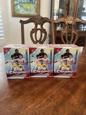 2021 Topps Chrome MLS Soccer Blaster Box Lot 3 Brand New Factory Sealed Boxes - Image 1 of 4