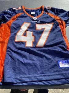 Maglia John Lynch #47 Denver Broncos NFL Reebok taglia Youth M - Foto 1 di 10