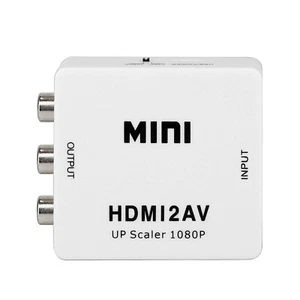 HDMI to RCA Converter Video Audio 2 Channel Composite CVBS AV Output USB Power - Picture 1 of 10