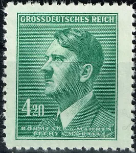 Deutschland Protektorat 2. Weltkrieg Hitlers letzter 56. Geburtstag 1945 postfrisch B-1 - Bild 1 von 1