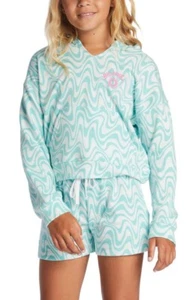 Billabong Kids' Girls' Youth The Shore Wave Print Lightweight Hoodie Shirt - Picture 1 of 19
