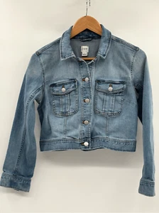 J. Crew Denim Jean Jacket Cropped Women Size Small Light Blue Long Sleeve - Picture 1 of 11