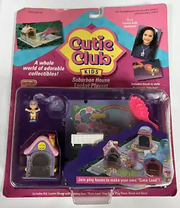 Cutie Club Kinder Vorstadthaus Medaillon Spielset 1989 Vintage Galoob Neu - Bild 1 von 9
