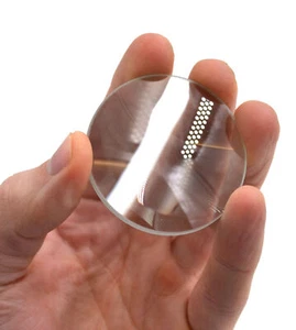 Round Double Convex High Optical Purity Glass Lens - 2" (50mm) Diameter - - Picture 1 of 2