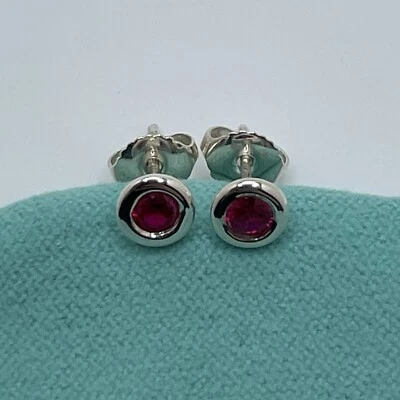 Tiffany & Co. Elsa Peretti Color by the Yard Ruby Stud Earrings - Image 1 of 3