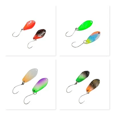 Forellen Spoons, Japanblinker, Blinker, UV, rotierend, Twisted Spoon - Bild 1 von 4