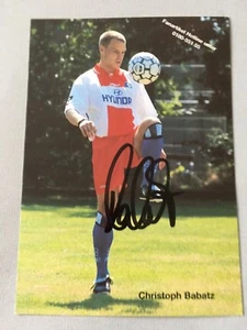 CHRISTOPH BABATZ Hamburger SV 1997/1998 signed Autogrammkarte 10 x 15  - Bild 1 von 1