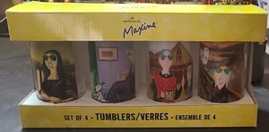 Hallmark MAXINE Bicchieri ad acqua vintage interpretazioni di dipinti classici - Foto 1 di 8