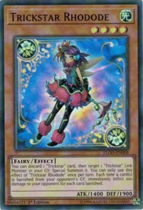 Yugioh FLOD-EN008 Trickstar Rhodode Super Rare 1ST ED NM - Picture 1 of 1