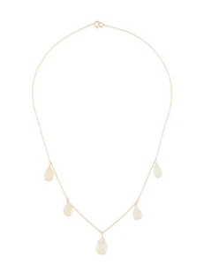 14K Citrine Station Necklace - Picture 1 of 2