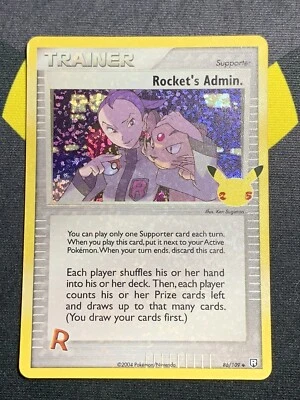 Pokemon TCG Rocket's Admin Holo 86/109 NM/MT Celebrations Classic Collection - Image 1 of 2