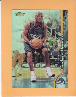 LINDSEY HUNTER 1998-99 TOPPS FINEST NO PROTECTORS REFRACTOR #80 DETROIT PISTONS - Image 1 of 2