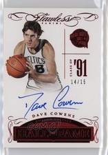 2014-15 Panini Flawless Hall of Fame Auto Ruby /15 Dave Cowens #HOF-DC Auto HOF