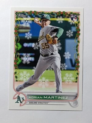 2022 Topps Holiday #HW76 Adrian Martinez RC Oakland Athletics - Image 1 of 2