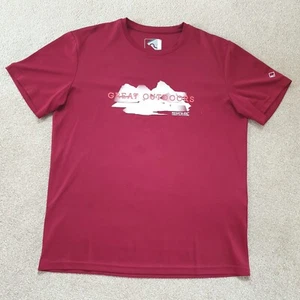 Regatta Men's Fingal V Short Sleeve Graphic T-Shirt Delhi Red Large - Picture 1 of 2