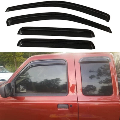 4Pcs Wind Deflector Window Visor for for Mazda B3000 B4000 Ford Ranger Foto 1 de 4