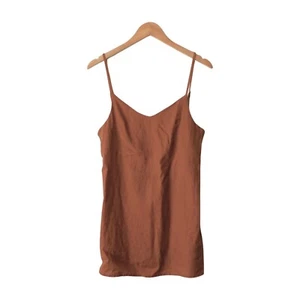 ~SS~ Size S Threads by BED THREADS Linen Slip Dress - Rust - Picture 1 of 10
