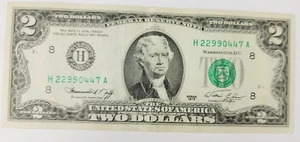 US $2 banconota da due dollari serie 1976 - Foto 1 di 2