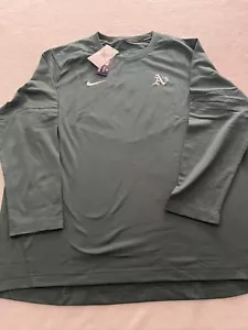 NWT Oakland Athletics Nike Dri Fit MLB Long Sleeve Shirt 3XL - Picture 1 of 5