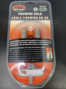 Firewire Gold 6 Feet - 6' 4-4 Pin IEEE1394 GS-6FW44 Geek Squad - Picture 1 of 1