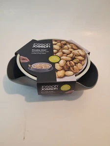 JOSEPH JOSEPH DOUBLE DISH / SERVING BOWL 20156 7" GREY NEW - Picture 1 of 3