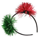  Foil Strip Headband Bright Silk Ball Cosplay Christmas Cute