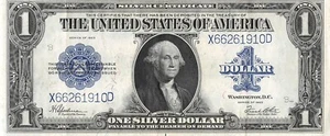 USA $1 Series of 1923 P 189 Block X - D Circulated Banknote QZ45 - Picture 1 of 2