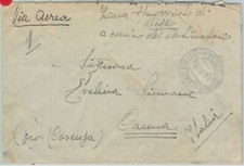 BK0012 - ETIOPIA - STORIA POSTALE : BUSTA con annullo BLU di GONDAR - Segnatasse