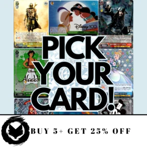 2023 Weiss Schwarz Disney 100 (Japanese) C - SP, PICK YOUR CARD! FAST SHIPPING! - Picture 1 of 125