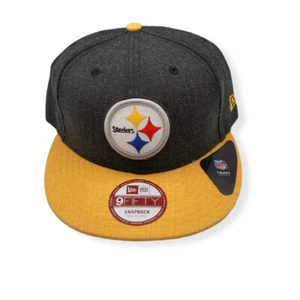 New Era Pittsburgh Steelers 9Fifty Heather Action M/L Adjustable Snapback Hat - Picture 1 of 6