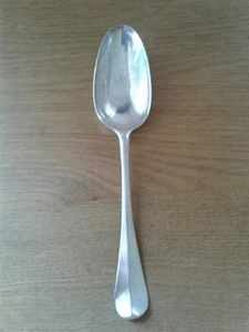 ANTIQUE GEORGE II SOLID STERLING SILVER HANOVERIAN TABLE SPOON LONDON 1738 - Picture 1 of 6
