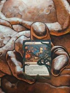 Magic the Gathering Crimson Wisps #3 Hand Painted Alter Custom MTG Trading Card - Picture 1 of 1