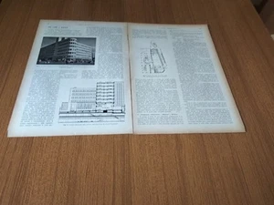 1954 LA NUOVA STAZIONE AEREO FERROVIARIA A BRUXELLES CENTRALE EPOCA - Picture 1 of 1