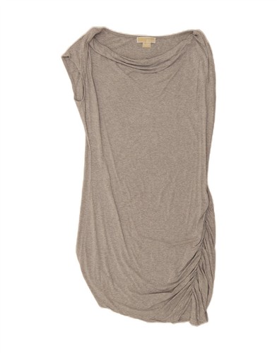 Abito donna MICHAEL KORS senza maniche basic UK 18 XL grigio rayon BK39