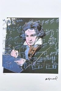 ANDY WARHOL - Beethoven - signed, numbered edition 93/100, 38 x 56 cm - Picture 1 of 7