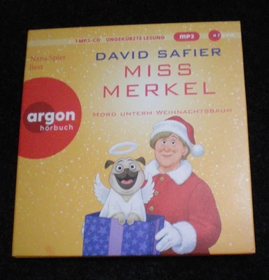 David Safier  "MISS MERKEL - MORD UNTERM WEIHNACHTSBAUM"  mp3-CD - Bild 1 von 4