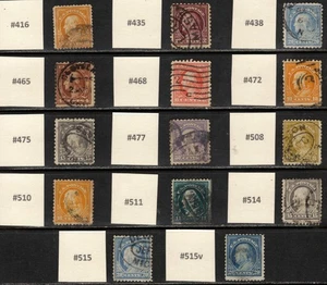 14 US 1910s Washington-Franklin Stamps, Used, Cat $140.85 - Picture 1 of 1