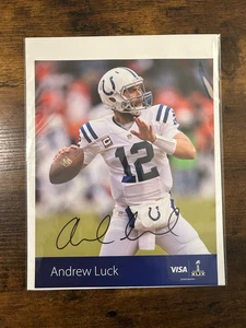 Andrew Luck Signed Visa Promotional Flyer Autographed Original - Picture 1 of 3