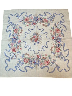 "Bufanda vintage Laura Ashley floral 100 % algodón 36"" cuadrada" Foto 1 de 4