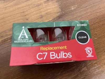 Holiday Wonderland C7 Clear Replacement Bulbs - Image 1 of 4