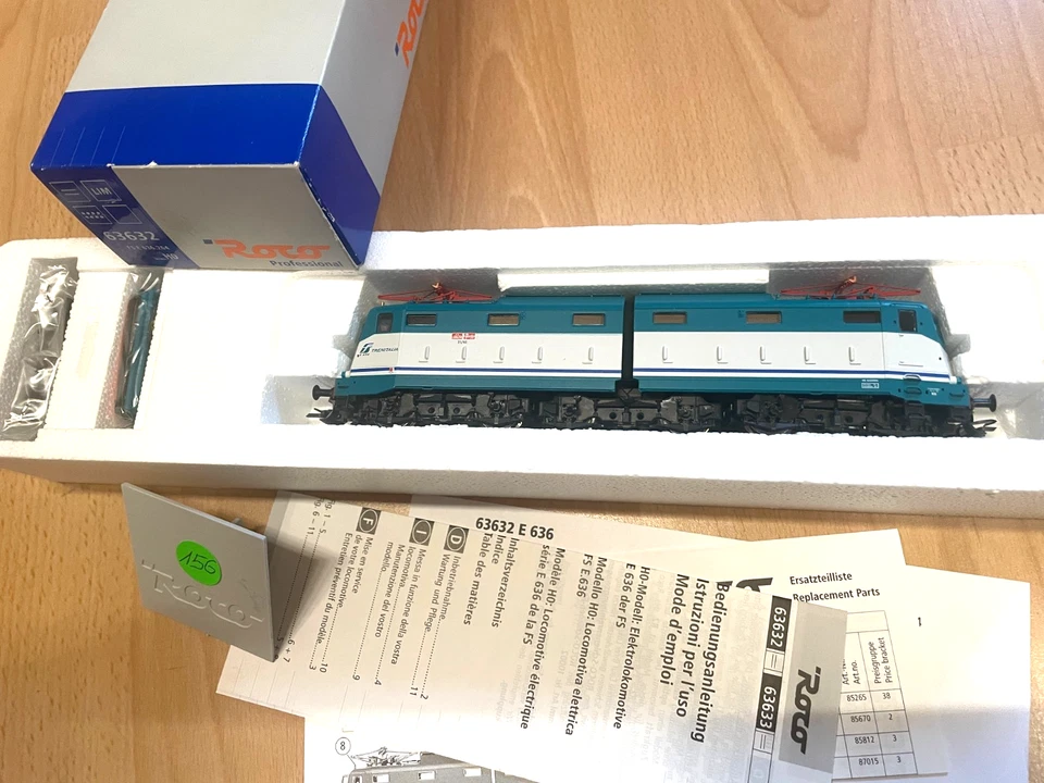 ROCO HO Gleichstrom E-Lok E 636.264  FS nr. 63632 OVP unbespieltes Sammlermodel - Bild 1 von 1