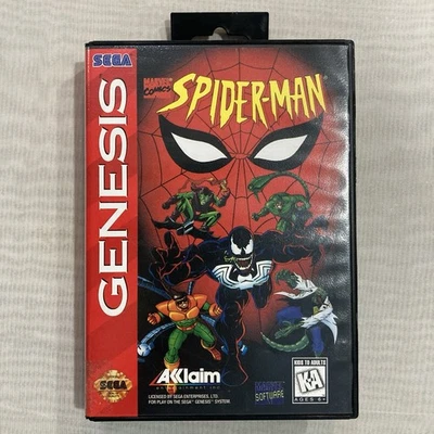 Spider-Man (Sega Genesis, 1994) Complete CIB - Tested - Image 1 of 4