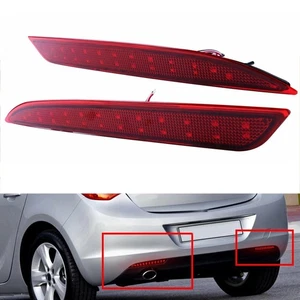 2pc Rear Bumper Brake Light Reflector Fit for Vauxhall Astra J 2009-2015 - Picture 1 of 6