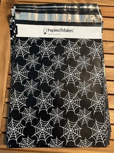 50 Poly Versandtaschen 10 x 13" selbstklebend schwarz & weiß Spinnennetz inspiriert Versandtaschen - Bild 1 von 2
