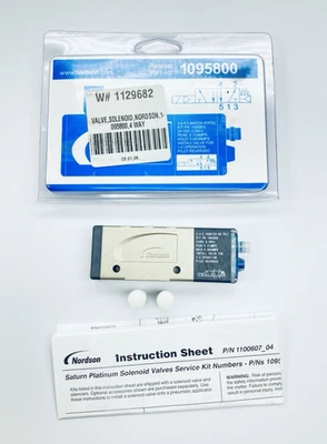 NORDSON 1095800 Saturn Platinum Solenoid 4-way 24vdc 50-80psi - Image 1 of 4