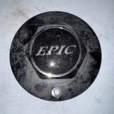 Tapa central de rueda personalizada cromada Epic Wheels # 991-0610 Cubierta de cubo vintage Foto 1 de 4