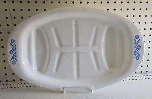 Vintage Corning Ware 16,5" Ovaler Bräter Kornblumenblau P-19 Platte Hergestellt in den USA - Bild 1 von 10