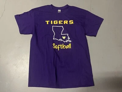 Camisa púrpura de softbol LSU Tigers talla grande NCAA Foto 1 de 3